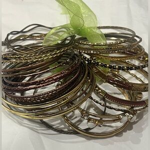 Bangle Bundle- gold and brown